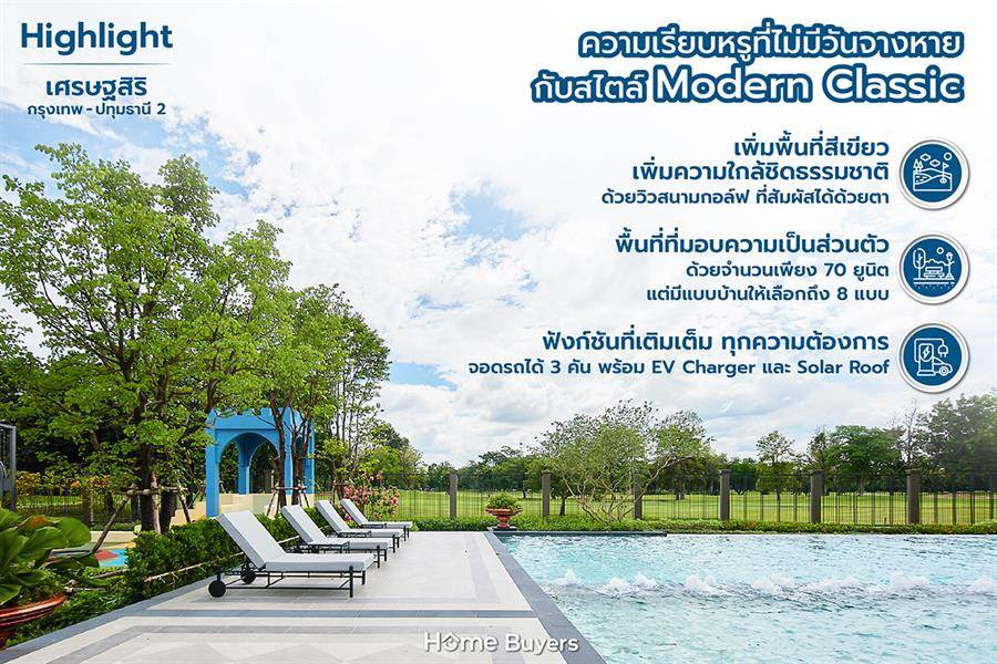 รีวิวบ้าน เศรษฐสิริ กรุงเทพ-ปทุมธานี 2 ความเรียบหรูสไตล์ Modern Classic ที่ให้คุณได้ใกล้ชิดธรรมชาติ รีวิวบ้าน เศรษฐสิริ กรุงเทพ-ปทุมธานี 2 ความเรียบหรูสไตล์ Modern Classic ที่ให้คุณได้ใกล้ชิดธรรมชาติ