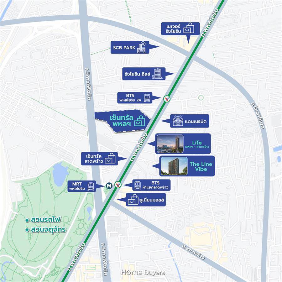 Home Survey : สำรวจทำเล “The Central พหลโยธิน” ศูนย์การค้าระดับ Flagship  พื้นที่ 460,000 ตร.ม. ที่จะเปลี่ยนโฉมทำเลกรุงเทพฯ โซนเหนือไปตลอดกาล