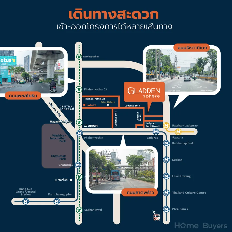 Gladden Sphere Ladprao 15 คอนโดทำเลใจกลางลาดพร้าว ฟังก์ชันลงตัวตอบโจทย์คน Gen ใหม่