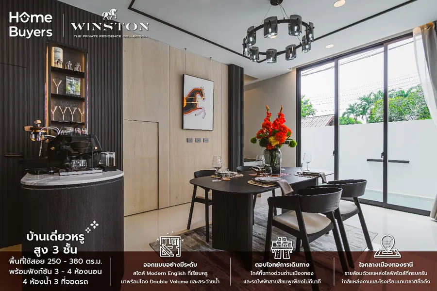 รีวิวบ้านหรู Winston The Private Residence Collection บ้านเดี่ยว 3 ชั้น ทำเลใจกลางเมืองทอง รีวิวบ้านหรู Winston The Private Residence Collection บ้านเดี่ยว 3 ชั้น ทำเลใจกลางเมืองทอง