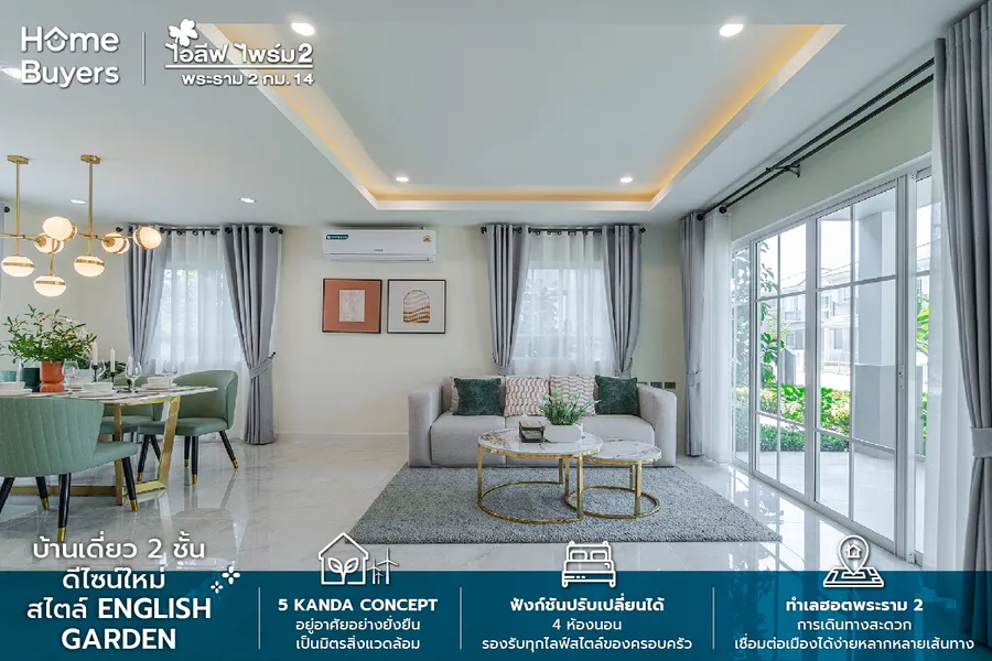 รีวิวบ้านเดี่ยว ไอลีฟ ไพร์ม 2 พระราม 2 กม.14 บ้านเดี่ยว 4 ห้องนอน ออกแบบใหม่ สไตล์ English Garden บนทำเลฮิตย่านพระราม 2 รีวิวบ้านเดี่ยว ไอลีฟ ไพร์ม 2 พระราม 2 กม.14 บ้านเดี่ยว 4 ห้องนอน ออกแบบใหม่ สไตล์ English Garden บนทำเลฮิตย่านพระราม 2