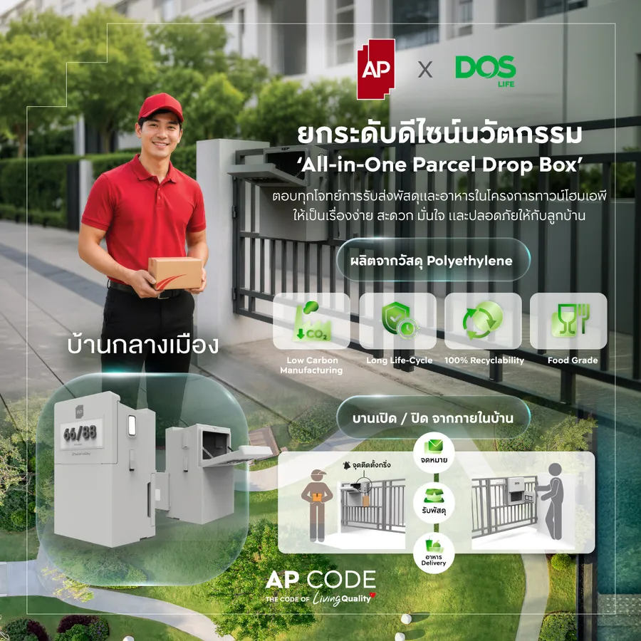 เอพี ไทยแลนด์ จับมือ DOS Life เปิดตัว “Water Quality Innovation” ยกระดับมาตรฐานการจัดการน้ำครบวงจรครั้งแรกในไทย มุ่งสร้าง Living Quality คุณภาพชีวิตที่มาพร้อมความยั่งยืน