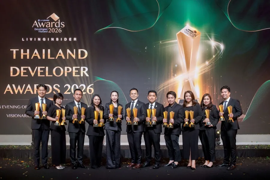 เอพี ไทยแลนด์ สร้างปรากฏการณ์ชนะ 21 รางวัลสูงสุดแห่งปี  ขึ้นแท่น “Best Developer of the Year 2026” และ “Best Strategic Visionary Leader” ครองแชมป์ผู้นำอสังหาฯ จากเวที LivingInsider Thailand Developer Awards 2026  