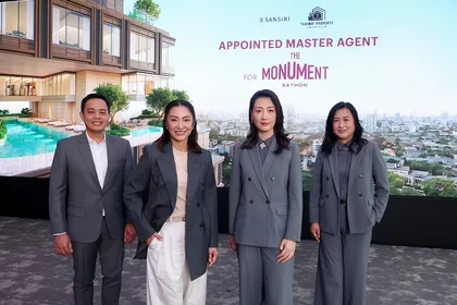 แสนสิริ ผนึก ไทยเวย์ พร็อพเพอร์ตี้ ตั้ง Master Agent “THE MONUMENT SATHON” Global Launch ก.ย. นี้ ชู Key Gateway หนุนดีมานด์คุณภาพ สู่ย่าน CBD สาทร มั่นใจยอดขายกว่า  1,000 ลบ.