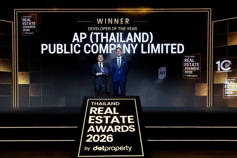 เอพี ไทยแลนด์ บริษัทและแบรนด์อสังหาฯ อันดับหนึ่ง ครองรางวัลสูงสุดแห่งปี “Developer of the Year Thailand 2026” ควบรางวัลพิเศษ “Excellence in High-Rise Development 2026” จากเวที Thailand Real Estate Awards 2026