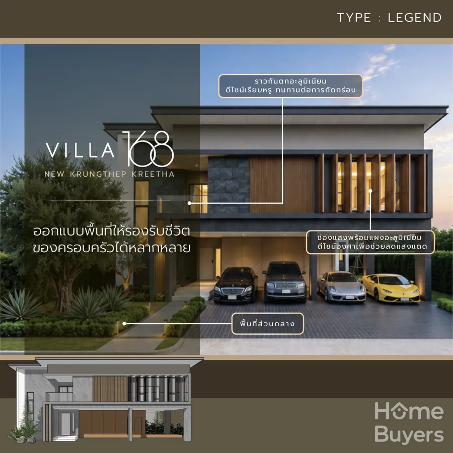 เจาะลึกฟังก์ชัน Villa 168 นิวกรุงเทพกรีฑา เฟส 2 บ้านเดี่ยว Modern Tropical ระดับ Luxury ที่ออกแบบให้ทุกพื้นที่เชื่อมต่อกับการใช้ชีวิต 