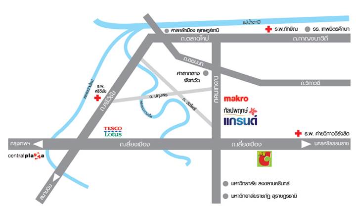 พรีวิวคอนโดใหม่ กัลปพฤกษ์ แกรนด์ สุราษฎร์ธานี
