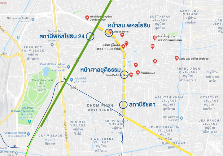 อนุมัติแล้ว ส่วนต่อขยายรถไฟฟ้าสายสีเหลือง ผ่านหน้าศาลอาญา และสายสีชมพู เข้าเมืองทองฯ