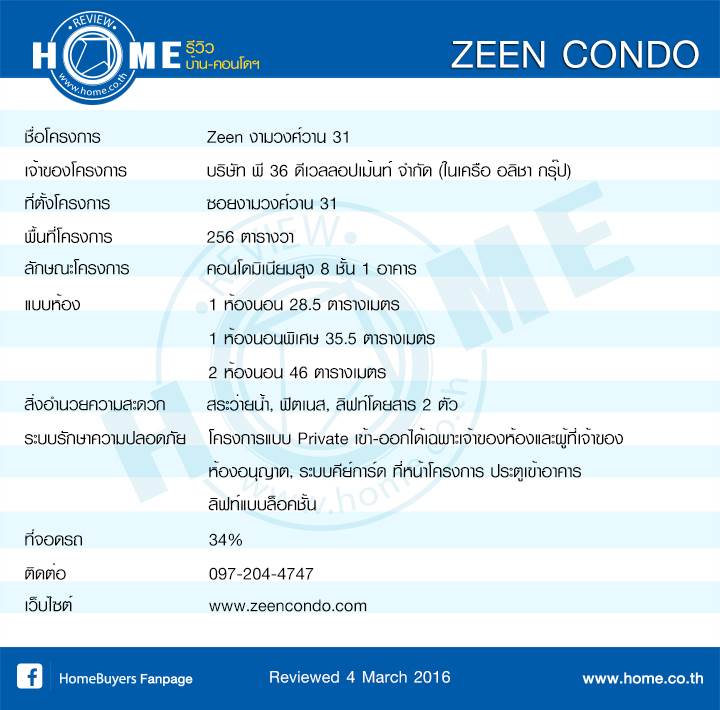 รีวิวคอนโด ซีน คอนโด งามวงศ์วาน 31(ซอยวิคตอรี่) รีวิวคอนโด ซีน คอนโด งามวงศ์วาน 31(ซอยวิคตอรี่)