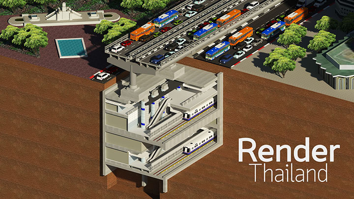 MRT สีลม บันไดเลื่อนยาวที่สุดในเอเชียตะวันออกเฉียงใต้