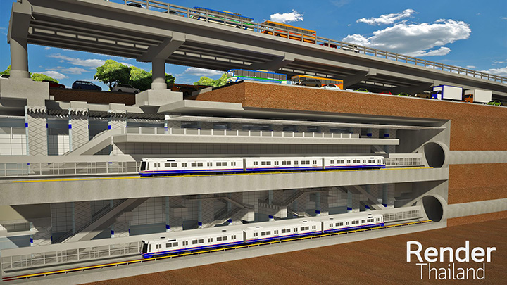 MRT สีลม บันไดเลื่อนยาวที่สุดในเอเชียตะวันออกเฉียงใต้