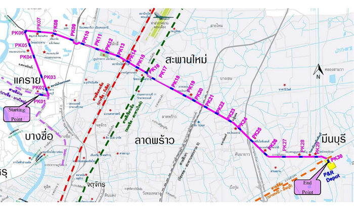 กำหนดเปิดให้บริการรถไฟฟ้า M-MAP เฟส 1 กำหนดเปิดให้บริการรถไฟฟ้า M-MAP เฟส 1