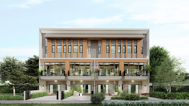 พรีวิวทาวน์โฮม ไอเจ้นท์ พัฒนาการ บ้านใหญ่พรีเมียม 3 Master Bedroom ทุกยูนิต