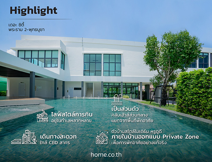 รีวิวบ้านเดี่ยว The City พระราม 2 พุทธบูชา The City Rama 2-Phutthabucha บนทำเลหรูใกล้สาทร มีสิ่งอำนวยความสะดวกครบสำหรับทุกช่วงวัย