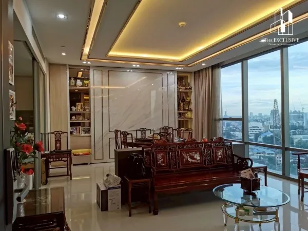 ขายคอนโดหรู เดอะ แบงค็อค สาทร (The Bangkok Sathon) 2 ห้องนอน 118.67 ตร.ม. ขายตามราคาประเมิน บิวต์อินครบ จอดรถ 2 คัน ติด BTS สุรศักดิ์
