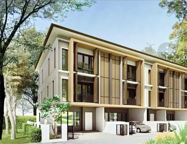 260923mallaeksn ให้เช่า ทาวน์เฮ้าส์ เดอะมอลล์ บางแค 1 กม.MRTหลักสอง 750ม. ทาวน์โฮมหรู 3 ชั้น 3 นอน วงแหวน-บางแค 3 น้ำ 20