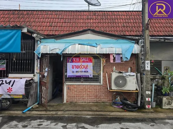 ขายบ้านหลักแสน ทาวน์เฮ้าส์ ชั้นเดียว หมู่บ้านบุญศิริ ใกล้ BTSโรงเรียนนายเรือ เหมาะอยู่อาศัยหรือรีโนเวทขาย บางเมืองใหม่ เ