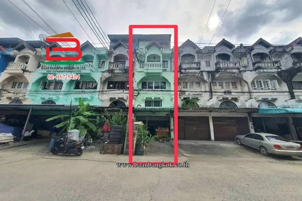อาคารพาณิชย์ หมู่บ้านสินอนันต์ ซอยเสรีไทย 72 เนื้อที่ 19.9 ตรว. ถนนเสรีไทย แขวงมีนบุรี เขตมีนบุรี