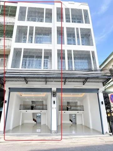 260924snbwuk ให้เช่า อาคารพาณิชย์ อ่อนนุช41-49 MRT ศรีนุช 300ม. ให้เช่าตึกแถว 4 ชั้น 3 นอน 3 น้ำ 15 ตร.ว. 240 ตร.ม.ติดถน