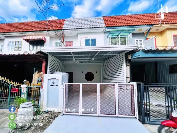 ขายทาวน์เฮ้าส์ หมู่บ้านบัวทอง 4 บางบัวทอง 16.2 ตร.ว. รีโนเวทใหม่สไตล์มินิมอล แถมแอร์ 2 เครื่อง ขายต่ำกว่าราคาประเมิน เพียง 1.29 ล้าน