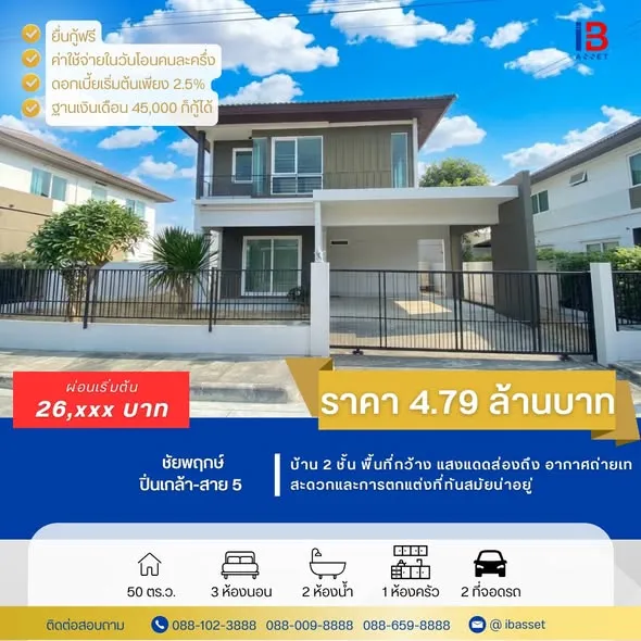 บ้านเดี่ยวรีโนเวทใหม่ พร้อมอยู่ ทำเลศักยภาพ ติดถนนบรมราชชนนี! ✨????