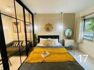 คอนโด ห้อง28 ตร.วา  ไอรีส แอเวนิว อ่อนนุช  ลาดกระบัง Iris Avenue ใกล้สุวรรณภูมิ โรบินสัน ลาดกระบัง พาสิโอ  ตึก3ชั้น1 