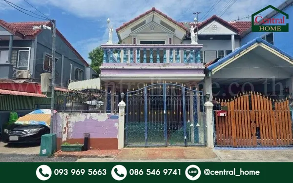 ทาวน์เฮ้าส์ ทรัพย์ดินทอง หลังริม บ้านสวย ราคาถูก