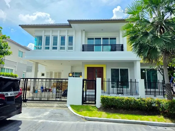 กรุงเทพกรีฑา9-19 บ้านเดี่ยว 2 ชั้น5นอน ARLบ้านทับช้าง 1.75กม. สนามกอล์ฟยูนิโก้ 300ม. 5น้ำ 80ตร.ว. 300ตร.ม..หรูหรา พร้อมเ