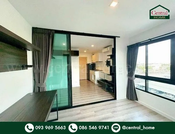 คอนโด พอส สุขุมวิท 107 ห้องมุม พื้นที่ใช้สอย 23.69 ตร.ม. ห้องสวยพร้อมอยู่