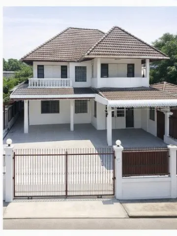 260910snrpneo ให้เช่า บ้าน ใกล้ม.ศิลปากร 1 กม. สำนักงานที่ดิน นครปฐม 850 ม.ลำพยา เมืองนครปฐม ให้เช่าบ้านเดี่ยว 2 ชั้น 5