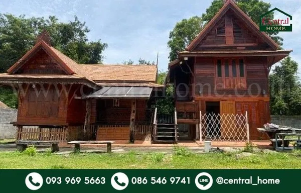 บ้านเดี่ยว บ้านเรือนไทยไม้สักทอง ถูกสุดในโซนทับมา