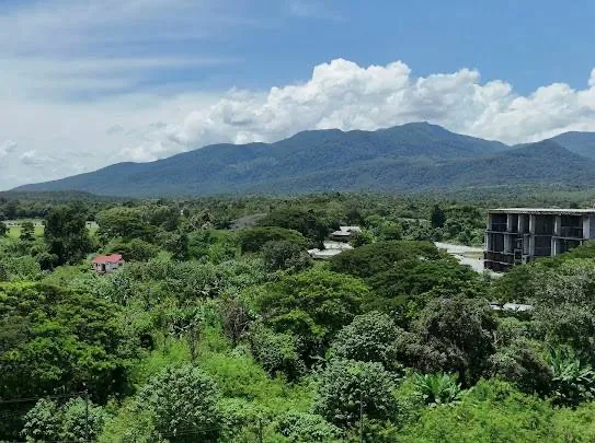 บ้านหลังใหญ่สไตล์ล้านนาประยุกต์ วิวภูเขา 3-3-0 ไร่ ติดถนนสาธารณะ ใกล้โรงแรม Four Season แม่ริม เชียงใหม่