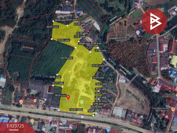 ขายที่ดินพร้อมสิ่งปลูกสร้าง เนื้อที่ 26 ไร่ 3 งาน 75.7 ตารางวา อ.แกลง ระยอง