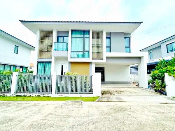 ม.กรุงเทพ รังสิต 3.2กม. ซ.บงกช31-37 เช่าบ้านเดี่ยว 2 ชั้น 55ตร.ว. 205ตร.ม. 3น้ำ 4นอน ตลาดคลองหลวง 2กม.