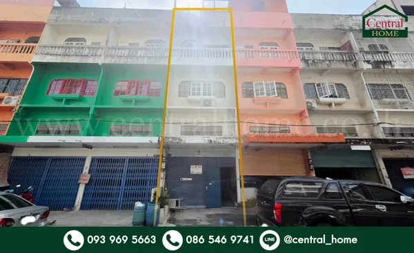 อาคารพาณิชย์ 4 ชั้น ซอยเพชรเกษม 93 ใกล้ตลาดอ้อมน้อย 