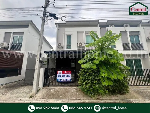 ทาวน์โฮม ฟอร์เร่ ลำลูกกา คลอง 5 หลังมุม หน้าบ้านไม่ชนกับหลังอื่น