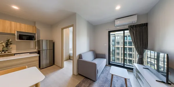 บนถนนวิภาวดีรังสิต พหลโยธิน 79 2 ห้องนอน Nue Connex Donmueang คอนโดใหม่ ทำเลใกล้สนามบินดอนเมือง ยูนิต 1 ห้องน้ำ ขนาด 35