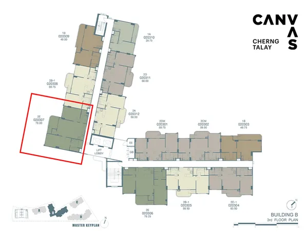 (เจ้าของขายเอง โควต้าต่างชาติ) CANVAS Cherngtalay 2-Bedrooms 2-Bathrooms วิวสวยที่สุดในโครงการ ราคา VVIP รับเอเจ้นท์