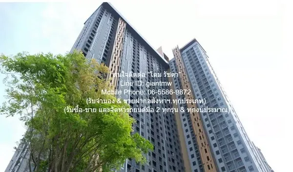 Condominium Plum Condo Central Station Phase 1 พท. 46 square meter 2 BR 15000 บ. ใกล้ เซ็นทรัล เวสต์เกต ราคาสุดคุ้ม