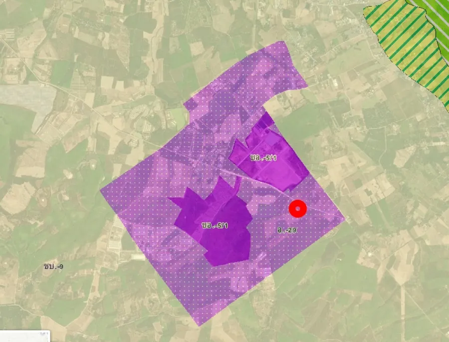 ขาย ที่ดิน ME393 ผังEEC ม่วงลาย แปลงใหญ่ ห่างสูง ห