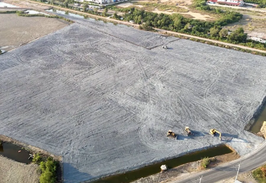 ขายที่ดิน 25 ไร่ 1 งาน 2 ตร.ว. ถนนบ้านสันดาบ ใกล้น