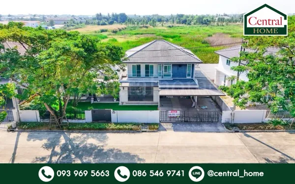 บ้านเดี่ยว มัณฑนา วงแหวน - บางบอน วิวทะเลสาบ Type ใหญ่ที่สุดในโครงการ