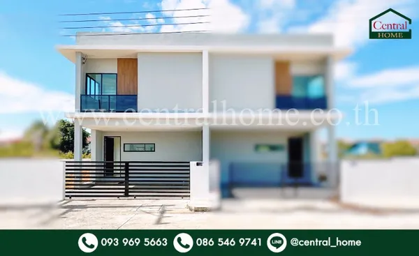 บ้านแฝด ปัญญสิริย์ ลาดหลุมแก้ว เฟส 2 หลังริม บ้านมือ 1