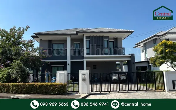 บ้านเดี่ยว บ้านฟ้ากรีนเนอรี่ทิวา ปิ่นเกล้า-สาย 5 แปลงมุม หน้าสวน