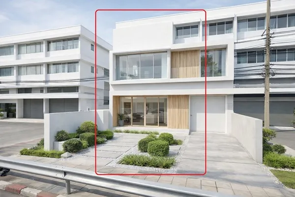 อินทามระ10-14ตลาดสดห้วยขวาง 1.4 กม. BTS สะพานควาย 900ม. ให้เช่าอาคาร 4.5ชั้น 2คูหาหลังมุม ติดกัน 28ตร.วา. 448ตร.ม. ม.ศรี