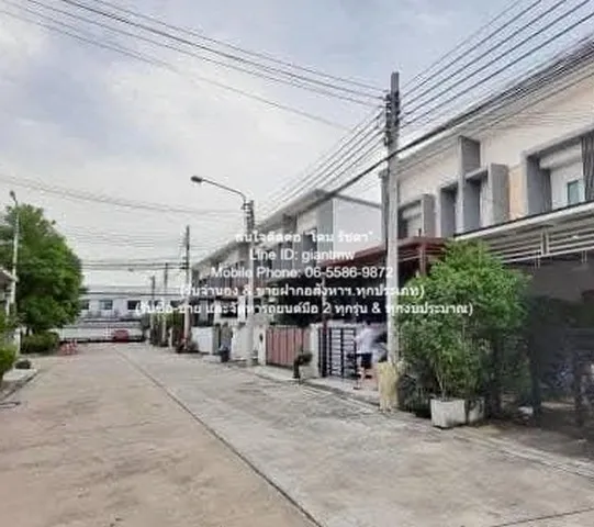 townhouse ขายทาวน์โฮม 2 ชั้น ถ.สรงประภา (ใกล้สนามบินดอนเมือง) 28.6 ตร.ว. 3 น 3 น้ำ 2 จอดรถ 3ห้องนอน ขนาดเท่ากับ 29 ตร.ว.