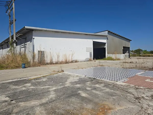 ขายและให้เช่าโกดังพนัสนิคมชลบุรี ขายและให้เช่าโกดัง ขนาด 1,800 ตารางเมตร เทคอนกรีตไว้ทั้งหมด