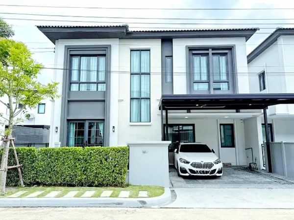 สุขุมวิท-บางนา บางแก้ว รักสัตว์ เมกา บางนา 1.3 กม. ให้เช่าบ้าน 2 ชั้น ใหม่ หรูหรา ตกแต่งสไตล์ 3นอน 4 น้ำ 46 ตร.วา.186 ตร