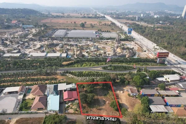 ขายที่ดิน ขนาด 1 ไร่ สี่เหลี่ยมสวยๆ ข้างสวนนงนุชพัทยา นาจอมเทียน สัตหีบ ชลบุรี