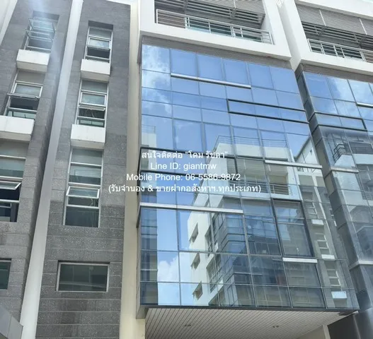 Office ขายอาคารสำนักงาน 5 ชั้น มีลิฟต์ ซ.รัชดาภิเษก 18 (ใกล้ MRT ห้วยขวาง) 34 ตร.ว. 697 ตร.ม. 5 จอดรถ ราคา 35 ล้านบาท 34